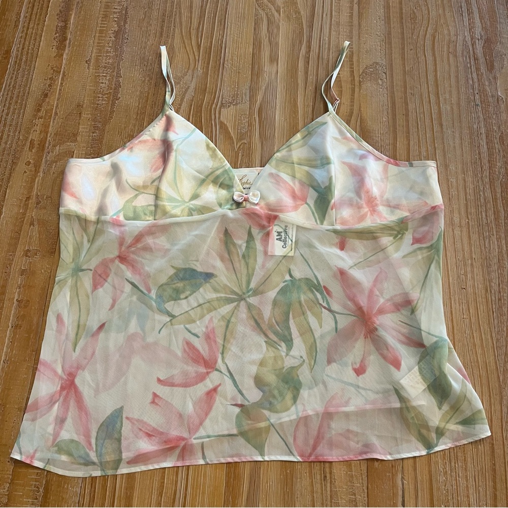Floral Sheer Camisole Top